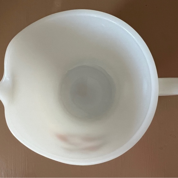 Vintage Fire King Oven Ware Pink Fleurette Creamer - Picture 10 of 12